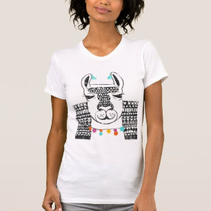 Camiseta Fiesta Llama - Retrato