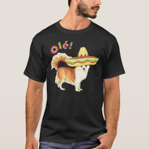 Camiseta Fiesta Long Coat Chihuahua