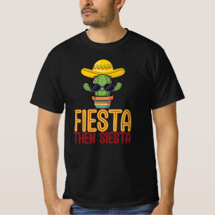 Camiseta Fiesta Luego Siesta Divertido