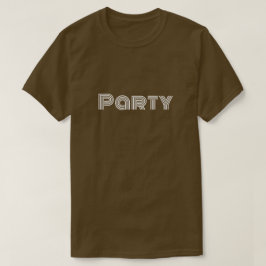 Camiseta Fiesta marrón