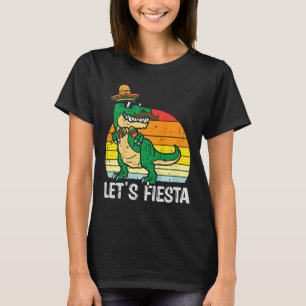 Camiseta Fiesta mexicana Dino Trex Cinco De Mayo Toddl