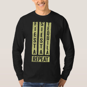 Camiseta Fiesta mexicano repite el tequila mexicano feliz c