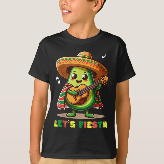 Camiseta Fiesta México - Aguacate Cinco De Mayo Fiesta (Anverso)