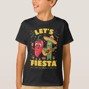 Camiseta Fiesta México Fiesta Taco guitarra Cactus Cinc
