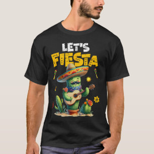Camiseta Fiesta México Fiesta Taco guitarra Cactus Cinc
