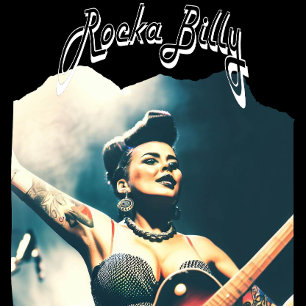 Camiseta Fiesta musical de Rockabilly Vintage