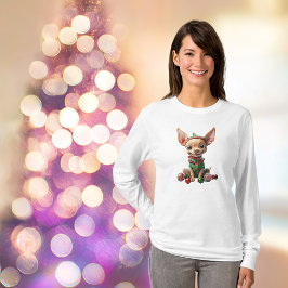 Camiseta Fiesta Navidades de cachorro Tee de mujeres