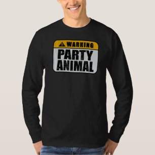 Camiseta Fiesta ofensivo de advertencia Chiste animal alter