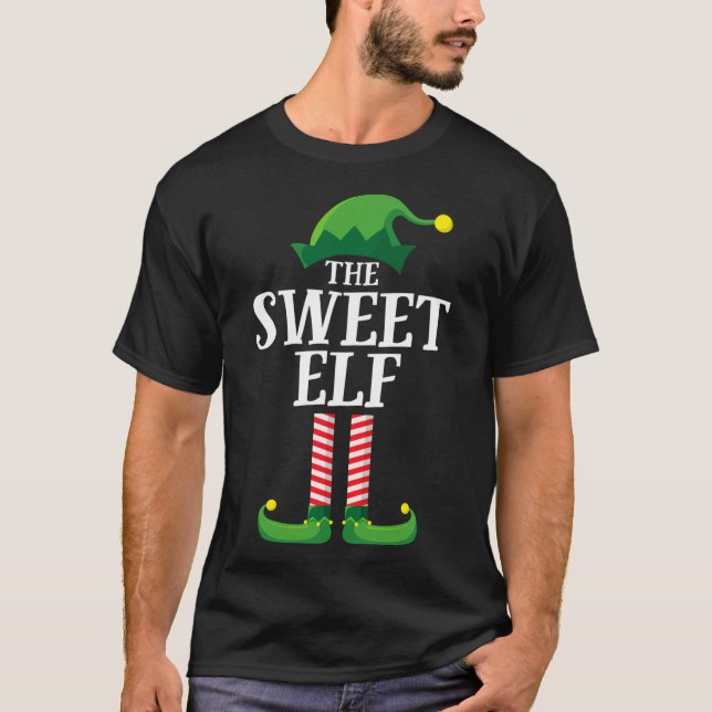 Camiseta Fiesta Pajama, Navidades de la familia Sweet Elf M (Anverso)