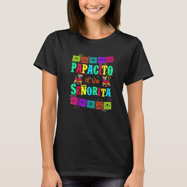 Camiseta Fiesta Papacito del pájaro mexicano señorita (Anverso)