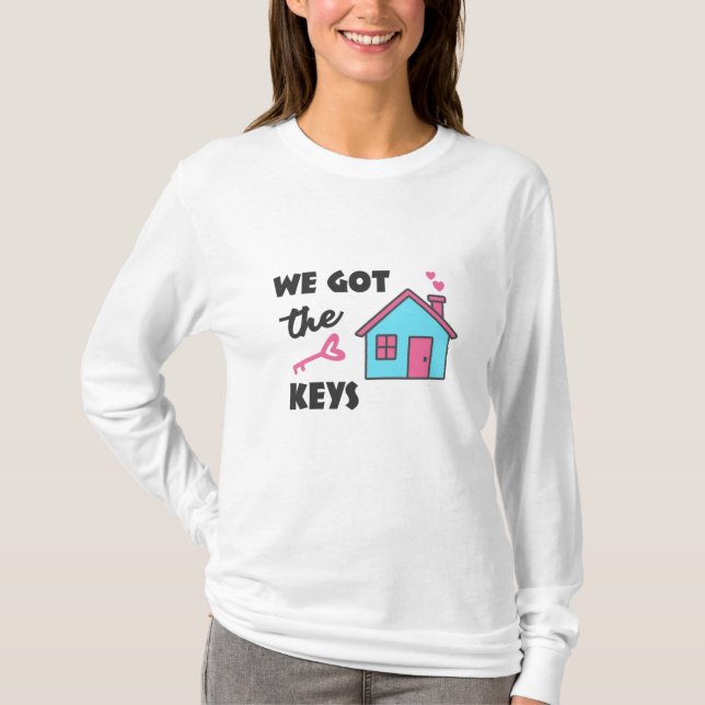 Camiseta Fiesta para el calentamiento de la casa Tenemos la (Anverso)