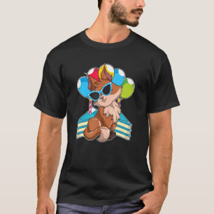 Camiseta Fiesta Pastel Guay Gafas de sol Fiesta Animal Fore