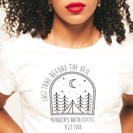 Camiseta Fiesta personalizada de bachillerato de camping