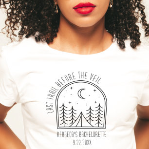 Camiseta Fiesta personalizada de bachillerato de camping