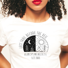 Camiseta Fiesta personalizada de bachillerato de camping