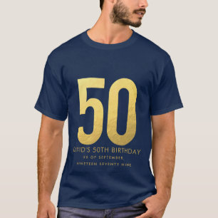 Camiseta Fiesta personalizada del 50 aniversario Boda de Or
