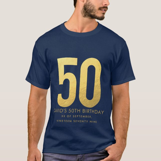 Camiseta Fiesta personalizada del 50 aniversario Boda de Or (Anverso)