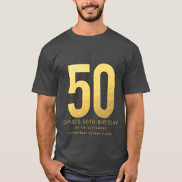 Camiseta Fiesta personalizada del 50 aniversario Boda de Or