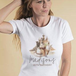 Camiseta Fiesta personalizado de Nacimiento Pastel Sand Bea