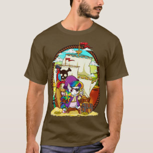 Camiseta Fiesta pirata de unicornio barco mágico
