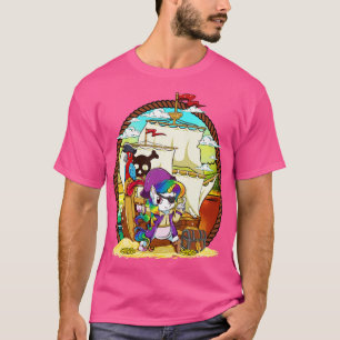 Camiseta Fiesta pirata de unicornio barco mágico