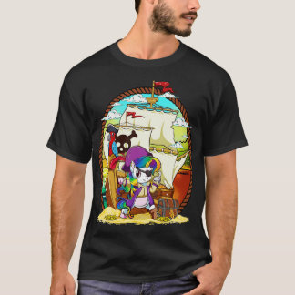 Camiseta Fiesta pirata de unicornio barco mágico