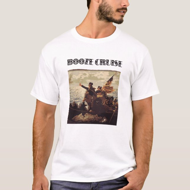 Camiseta Fiesta político Booze Cruise Shades Red Cups Graci (Anverso)