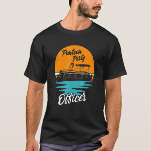 Camiseta Fiesta Pontoon en Bote Fiesta Retro Sunset B