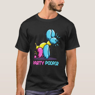 Camiseta Fiesta Pooper Kidcore Balloon Dog Birday Balloon