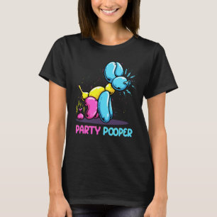 Camiseta Fiesta Pooper Kidcore Balloon Dog Birday Balloon