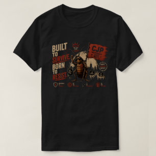 Camiseta Fiesta Popular de Cucarachas - Gráfico Construido 