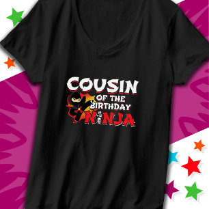 Camiseta Fiesta primo del cumpleaños Ninja al estilo de un 