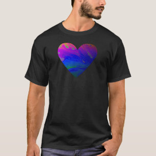 Camiseta Fiesta psicodélico Liquid Heart Tee