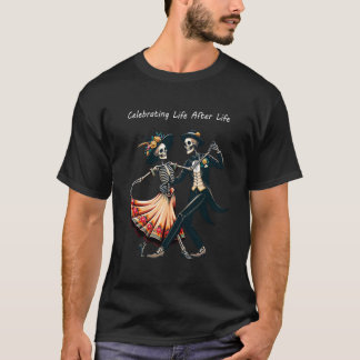 Camiseta Fiesta Que Baila El Día De Los Muertos En El Cráne
