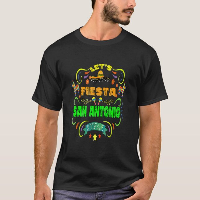 Camiseta Fiesta que bebe Fiesta San Antonio Cinco de (Anverso)