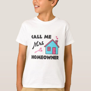 Camiseta Fiesta que calienta el hogar Llámame Sra. Homeowne