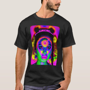 Camiseta Fiesta Rave Psicodélico EDM Trance Club DJ Neon 1