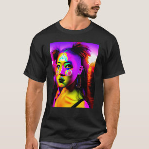 Camiseta Fiesta Rave Psychedelic EDM Trance Club DJ Neon 12