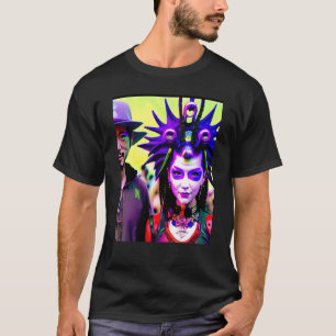 Camiseta Fiesta Rave Psychedelic EDM Trance Club DJ Neon 15