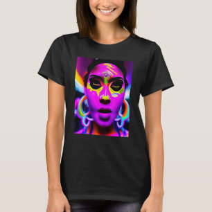 Camiseta Fiesta Rave Psychedelic EDM Trance Club DJ Neon 4