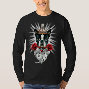 Camiseta Fiesta real de la Corona del Rey de Boston Terrier