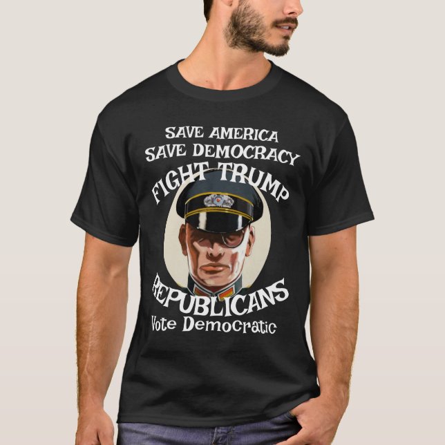 Camiseta Fiesta republicano de Trump Boda de Jubilación Gra (Anverso)