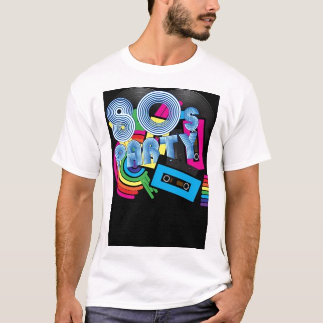 Camiseta Fiesta retro 80 (Anverso)