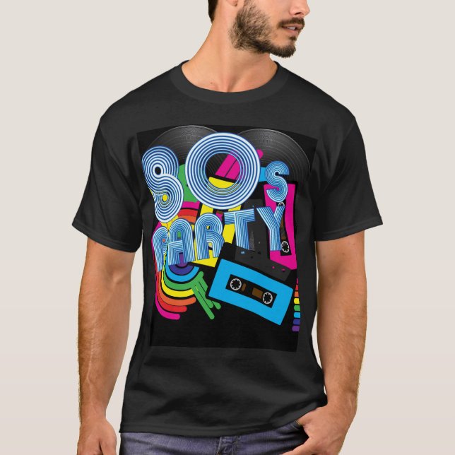Camiseta Fiesta retro 80 (Anverso)