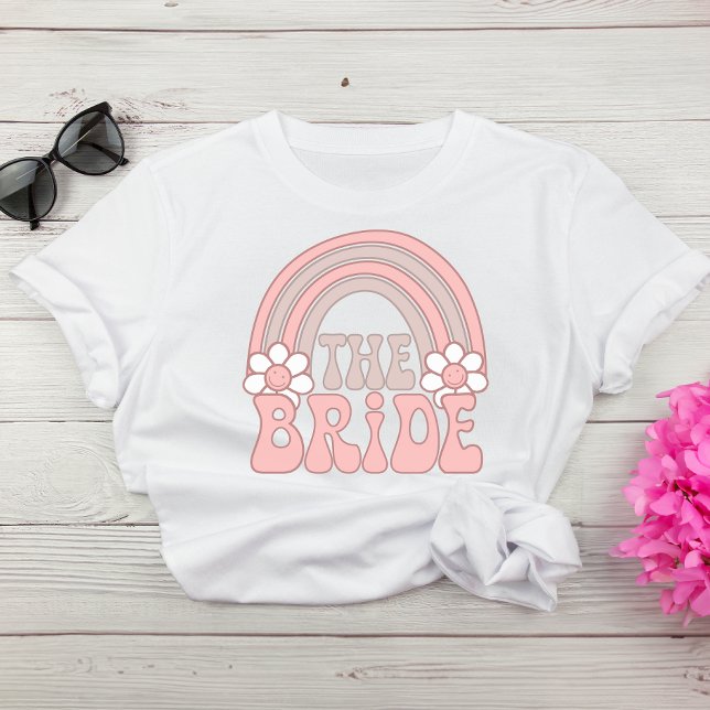 Camiseta Fiesta Retro Bachelorette de Novia de los 70 (Celebrate your last fling before the ring in style & add some flair to your bachelorette party look)