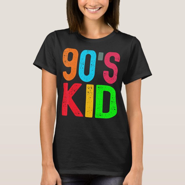 Camiseta fiesta retro infantil de 90 (Anverso)