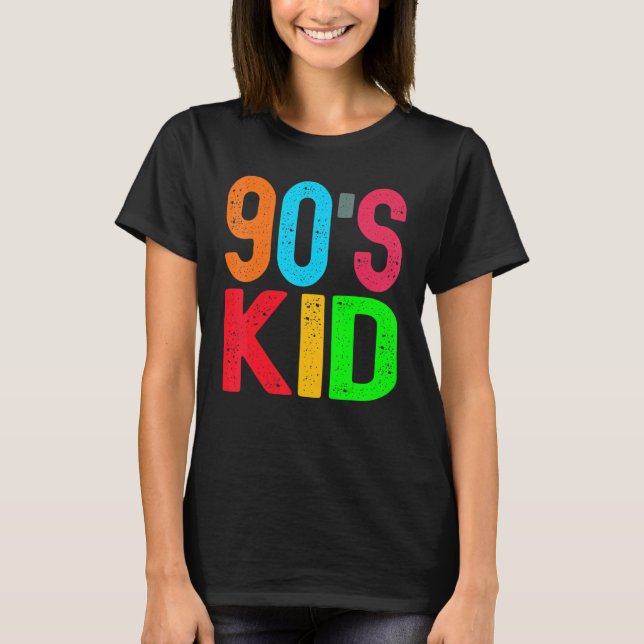 Camiseta fiesta retro infantil de 90 (Anverso)