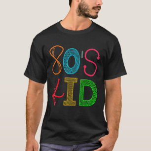 Camiseta fiesta retro infantil de los años 80
