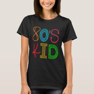 Camiseta fiesta retro infantil de los años 80