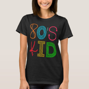 Camiseta fiesta retro infantil de los años 80